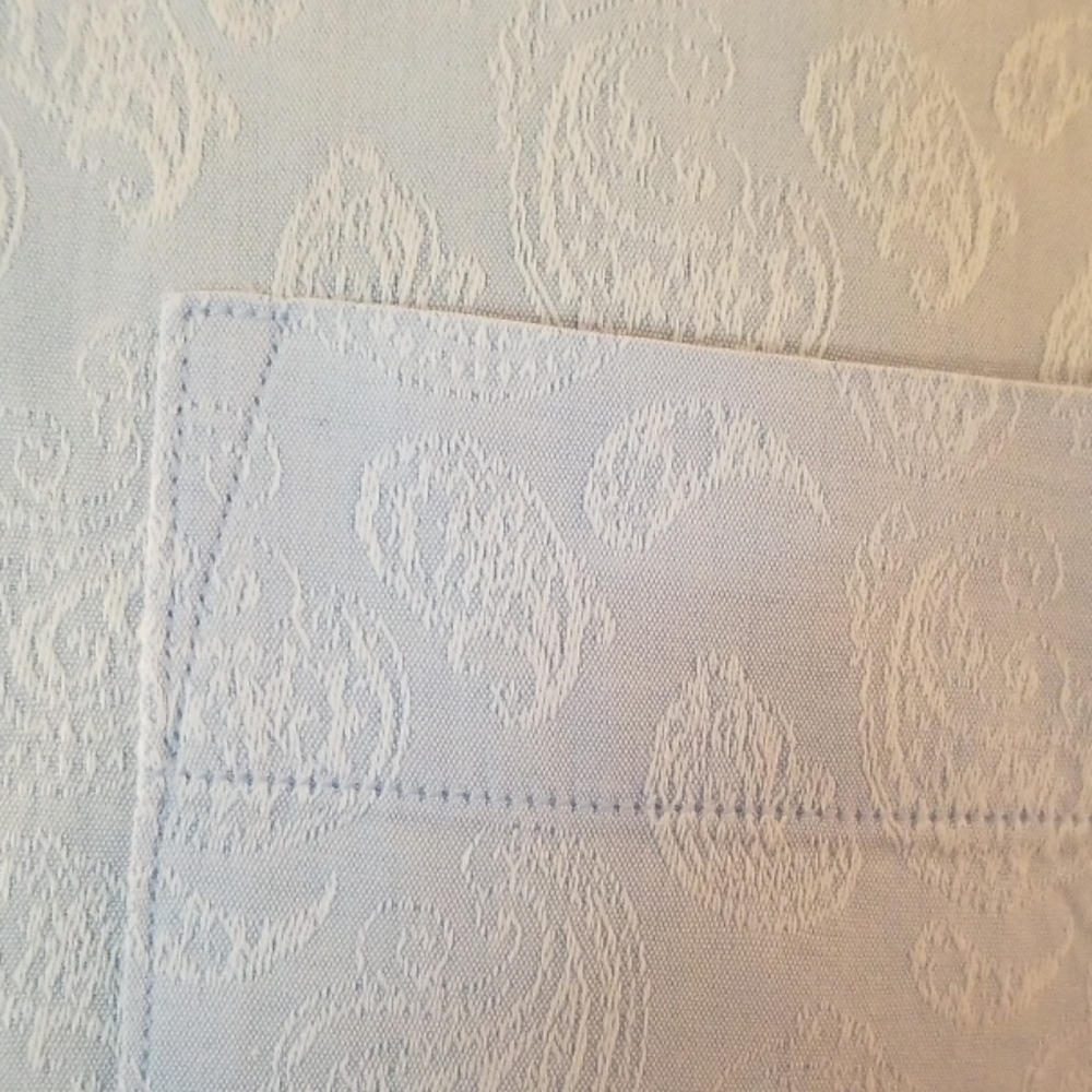 J. Hilburn light blue paisley mens dress shirt - Picture 4 of 5